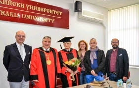 Удостоиха доайена на съдовата хирургия проф. д-р Андрея Андреев със званието Доктор хонорис кауза